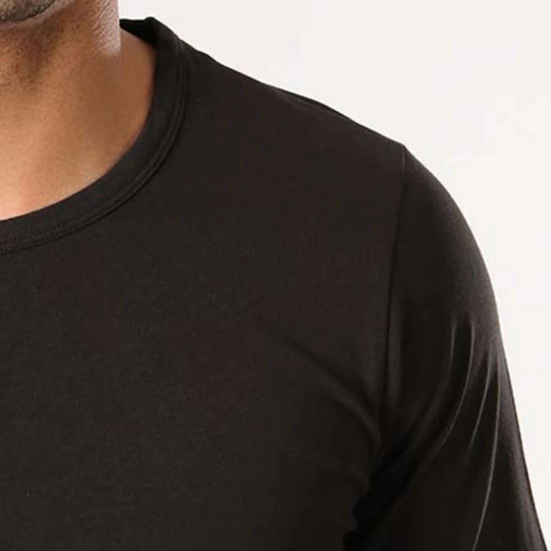 Meilleur prix 😉 Tee 👚 Shirt Manches Longues O Neck Noir de Jack And Jones 🔥 3 Meilleur prix 😉 Tee 👚 Shirt Manches Longues O Neck Noir de Jack And Jones 🔥 – Image 3