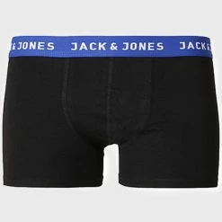 Meilleure vente 👏 Lot De 2 Boxers Rich Noir Bleu Clair Bleu Marine de Jack And Jones 😍 -Jack And Jones Soldes jack and jones 138879 12138240 SURF THE WEB BLUE JEWEL NOOSFW19 20191121T142149 04