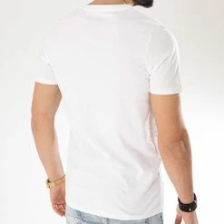 Sortie ⌛ Tee 👚 Shirt Corp Logo Blanc de Jack And Jones 🎁 -Jack And Jones Soldes jack and jones 139951 12137126 white noosfw18 20180903T145857 05