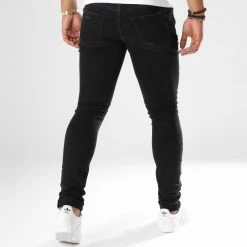 Meilleure affaire 😉 Jean Skinny Troué Liam Original Noir de Jack And Jones 😍 -Jack And Jones Soldes jack and jones 147009 12126504 BLACK NOOSFW18 20180710T101253 05