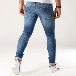 Meilleur prix ✨ Jean Skinny Tom Original Bleu Denim de Jack And Jones ⭐ -Jack And Jones Soldes jack and jones 156304 12144207 BLUE DENIM 20180926T135921 05