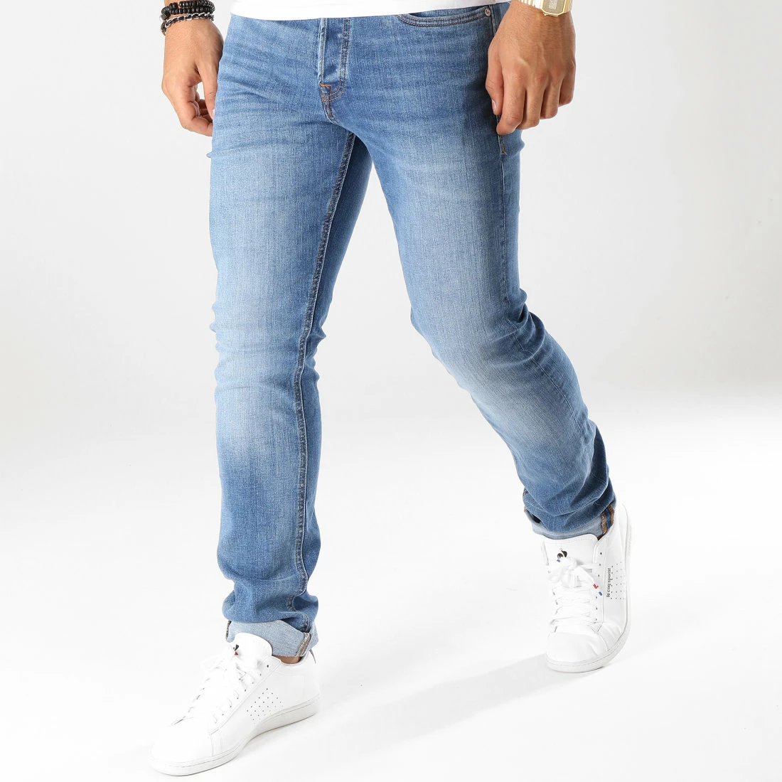 Coupon ❤️ Jean Slim Tim Original Bleu Denim de Jack And Jones 👏 1 Coupon ❤️ Jean Slim Tim Original Bleu Denim de Jack And Jones 👏