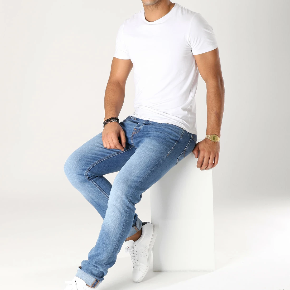 Coupon ❤️ Jean Slim Tim Original Bleu Denim de Jack And Jones 👏 3 Coupon ❤️ Jean Slim Tim Original Bleu Denim de Jack And Jones 👏 – Image 3