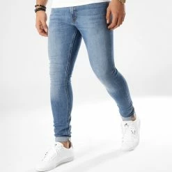 Offres 🎉 Jean Super Skinny Fit Tom Original Bleu Denim de Jack And Jones 😉
