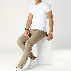 Meilleur prix 🔔 Pantalon Chino Marco Bowie Beige de Jack And Jones 🧨 -Jack And Jones Soldes jack and jones 166711 12150160 BEIGE NOOSSS19 20190118T105443 03