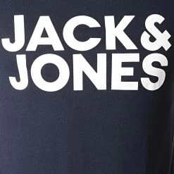 Sortie 🔥 Tee 👚 Shirt Corp Logo Bleu Marine de Jack And Jones ⭐ -Jack And Jones Soldes jack and jones 170668 12151955 NAVY BLAZER 20190212T101057 03