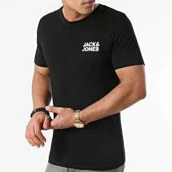 Sortie ✨ Tee 👕 Shirt Corp Logo Noir de Jack And Jones 🔥 -Jack And Jones Soldes jack and jones 170670 12151955 BLACK 20211029T092235 01