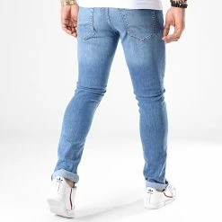 Meilleure vente 🎁 Jean Slim Glenn Bleu Denim de Jack And Jones 👍 -Jack And Jones Soldes jack and jones 181081 12157416 BLUE DENIM 20190424T152851 05