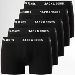 Meilleure affaire 😉 Lot De 5 Boxers Huey Noir de Jack And Jones 🤩