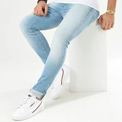 Offres ✨ Jean Skinny Liam Bleu Wash de Jack And Jones 👍 -Jack And Jones Soldes jack and jones 205731 12166845 BLUE DENIM 20191212T145929 03