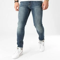 Remise 🤩 Jean Skinny Liam Original Agi 005 Bleu Denim de Jack And Jones 👏