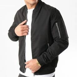 Meilleur prix 👏 Bomber Rush Noir de Jack And Jones 🛒