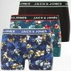 Meilleur prix 😀 Lot de 3 Boxers Flower Noir Floral de Jack And Jones 👍
