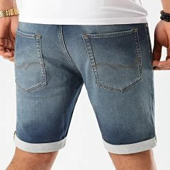 Nouveau 😉 Short Jean Rick Icon Bleu Denim de Jack And Jones ⌛ -Jack And Jones Soldes jack and jones 217320 12166269 BLUE DENIM 20200312T165840 04