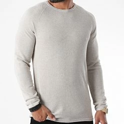 Coupon 🌟 Sweat Crewneck Hill Beige de Jack And Jones 🧨 -Jack And Jones Soldes jack and jones 226195 12157321 OATMEAL MELANGE 20200724T161927 03