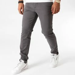 Coupon 👍 Pantalon Chino Marco Bowie Gris Anthracite de Jack And Jones 😉