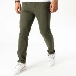 Meilleure affaire ✔️ Pantalon Chino Marco Bowie Vert Kaki de Jack And Jones 🥰