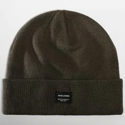 Le moins cher 🎁 Bonnet DNA 12092815 Vert Kaki de Jack And Jones 😀