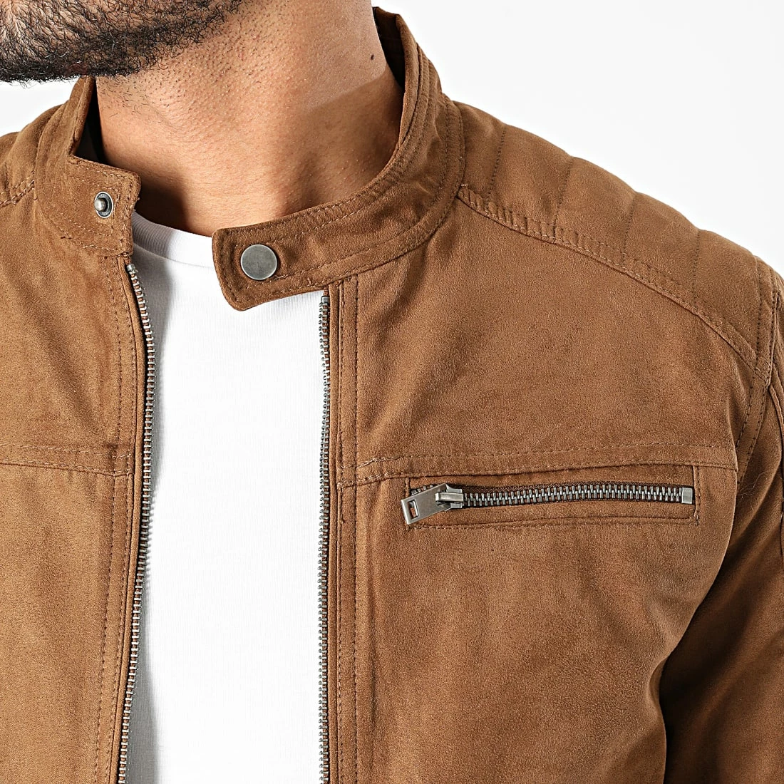 Acheter 🔔 Veste Biker Rocky Camel de Jack And Jones 🧨 2 Acheter 🔔 Veste Biker Rocky Camel de Jack And Jones 🧨 – Image 2
