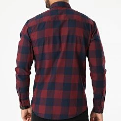 Budget ❤️ Chemise Manches Longues Gingham Carreaux Bordeaux de Jack And Jones 😉 -Jack And Jones Soldes jack and jones 244119 12181602 PORT ROYALE 20201215T092849 04