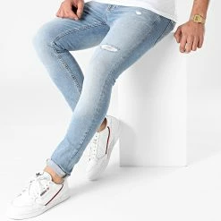 Meilleur prix 🥰 Jean Skinny Liam Original 037 Bleu Wash de Jack And Jones ✔️ -Jack And Jones Soldes jack and jones 248052 12182960 BLUE DENIM 20210125T145856 03