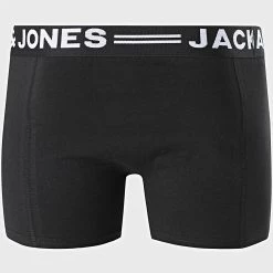 Sortie 😀 Lot De 3 Boxers Sense Noir de Jack And Jones 👍 -Jack And Jones Soldes jack and jones 248083 12081832 BLK BLK WAIS 20210224T121609 03