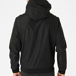 Budget 😍 Veste Zippée Capuche Eseam Noir de Jack And Jones ❤️ -Jack And Jones Soldes jack and jones 248426 12182243 BLACK 20210126T152921 04