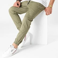 Remise 🌟 Jogger Pant Gordon Lane Vert Kaki de Jack And Jones 👍 -Jack And Jones Soldes jack and jones 248494 12182546 DEEP LICHEN GREEN 20210125T144549 03