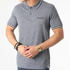 Acheter 💯 Polo Manches Courtes Tons Bleu Marine Chiné de Jack And Jones 🔥 -Jack And Jones Soldes jack and jones 253013 12186778 NAVY BLAZER 20210222T155729 03