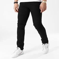 Grosses soldes ❤️ Jean Slim Glenn Original Noir de Jack And Jones 🌟