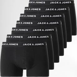 Meilleur prix 😉 Lot De 7 Boxers Huey Noir de Jack And Jones 🎁