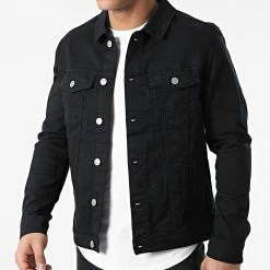 Meilleure vente 🌟 Veste Jean Alvin 528 Noir de Jack And Jones ✔️ -Jack And Jones Soldes jack and jones 256397 12136319 BLACK 20210316T162707 03