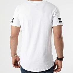 Meilleur prix ⌛ Tee 👕 Shirt Oversize Boro Blanc de Jack And Jones 🌟 -Jack And Jones Soldes jack and jones 256464 12116021 WHITE 20210316T153446 04