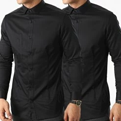 Les meilleures critiques de ❤️ Lot De 2 Chemises Manches Longues Blaparma Noir de Jack And Jones 👏