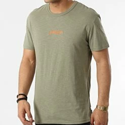 De gros 😍 Tee 👚 Shirt Originals 12185790 Vert Kaki de Jack And Jones 👍