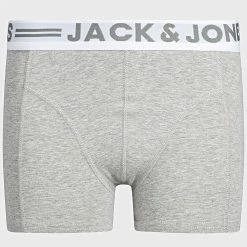 Coupon 🔥 Lot De 3 Boxers Enfant Sense 12149293 Noir Blanc Gris Chiné de Jack And Jones 👍 -Jack And Jones Soldes jack and jones 260928 12149293 LIGHT GREY MEL BLACK WHITE 20210412T145604 03