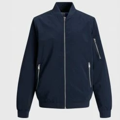 Coupon 😍 Veste Bomber Enfant Rush 12182385 Bleu Marine de Jack And Jones 🧨