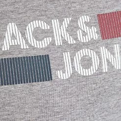 Coupon 🎉 Tee 👕 Shirt Enfant Corp 12152730 Gris Chiné de Jack And Jones ⭐ -Jack And Jones Soldes jack and jones 260979 12152730 LIGHT GREY MEL PLAY 20210408T152543 03