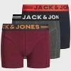Meilleure vente ✨ Lot De 3 Boxers Enfant Lichfield 12149294 Bordeaux Bleu Marine Gris Anthracite de Jack And Jones 😀