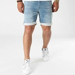 Tout neuf ⭐ Short Jean Rick Icon 12166263 Bleu Denim de Jack And Jones ❤️ -Jack And Jones Soldes jack and jones 261753 12166263 BLUE DENIM NOOSSS21 20210618T143045 03