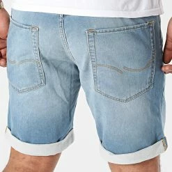 Tout neuf ⭐ Short Jean Rick Icon 12166263 Bleu Denim de Jack And Jones ❤️ -Jack And Jones Soldes jack and jones 261753 12166263 BLUE DENIM NOOSSS21 20210618T143047 04