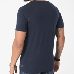 Tout neuf ✨ Tee 👕 Shirt Organic Basic Bleu Marine de Jack And Jones ⌛ -Jack And Jones Soldes jack and jones 263726 12156101 NAVY BLAZER 20210428T163257 04