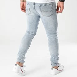 Meilleure vente ❤️ Jean Skinny Pete Original Bleu Wash de Jack And Jones 👏 -Jack And Jones Soldes jack and jones 264345 12195774 BLUE DENIM NOOSSS21 20210503T121012 04