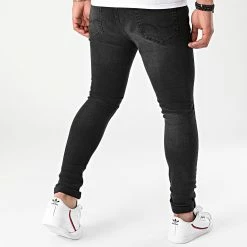 Meilleure affaire 🔥 Jean Skinny Pete Original Noir de Jack And Jones 😀 -Jack And Jones Soldes jack and jones 264346 12196684 BLACK DENIM NOOSSS21 20210430T121734 04