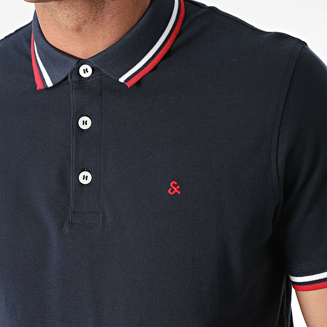 Tout neuf ✨ Polo Manches Courtes Paulos Bleu Marine de Jack And Jones ❤️ 2 Tout neuf ✨ Polo Manches Courtes Paulos Bleu Marine de Jack And Jones ❤️ – Image 2