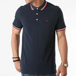 Tout neuf ✨ Polo Manches Courtes Paulos Bleu Marine de Jack And Jones ❤️ 6 Tout neuf ✨ Polo Manches Courtes Paulos Bleu Marine de Jack And Jones ❤️ -Jack And Jones Soldes jack and jones 264367 12136668 NAVY BLAZER 20210514T145605 03