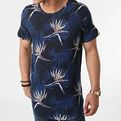 Top 10 ⭐ Tee 👕 Shirt Oversize Florall Bleu Marine Floral de Jack And Jones 😍 -Jack And Jones Soldes jack and jones 264872 12186324 NAVY PEONY 20210506T142435 03