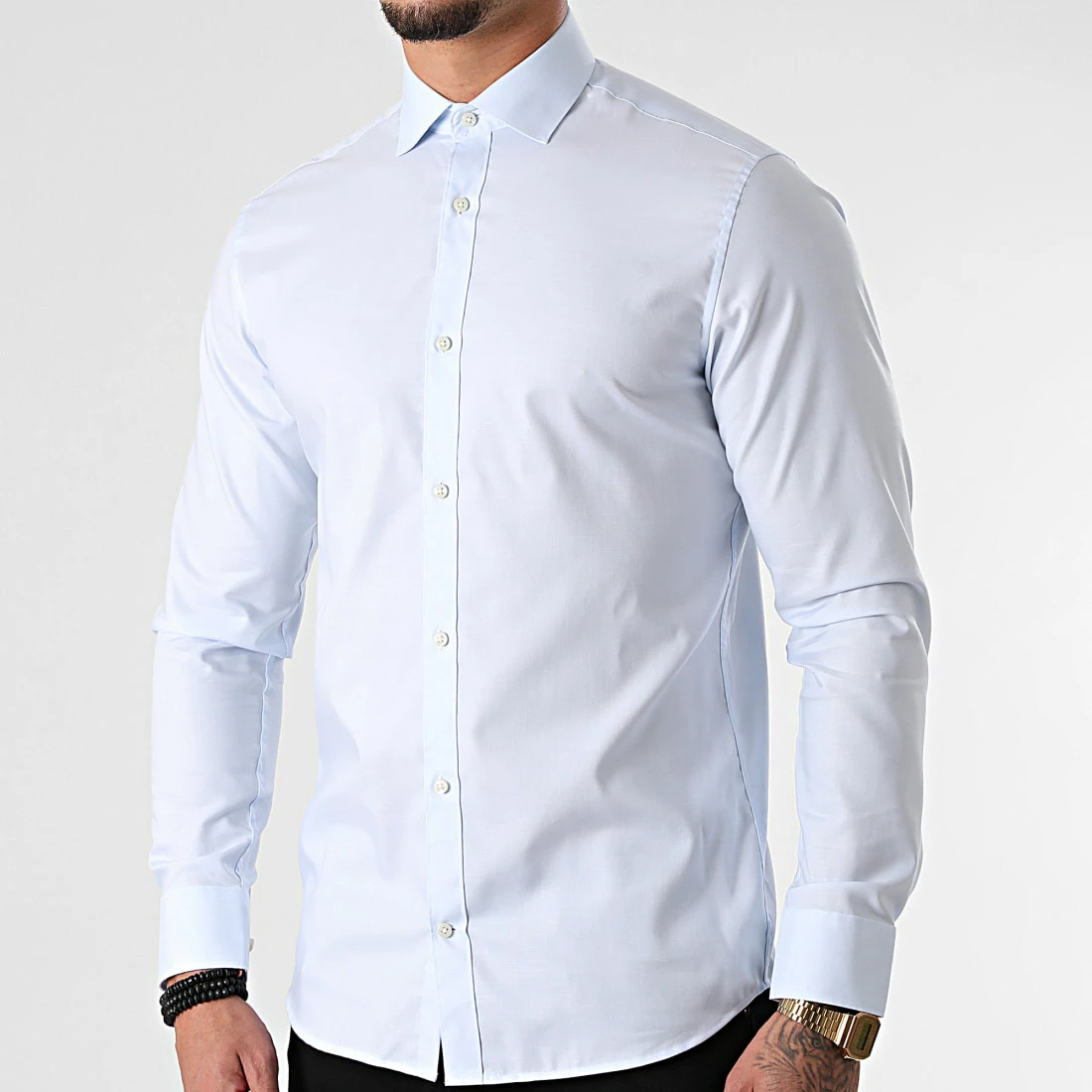 Bon marché 🔔 Chemise Manches Longues Blaroyal Bleu Clair de Jack And Jones 👍 1 Bon marché 🔔 Chemise Manches Longues Blaroyal Bleu Clair de Jack And Jones 👍