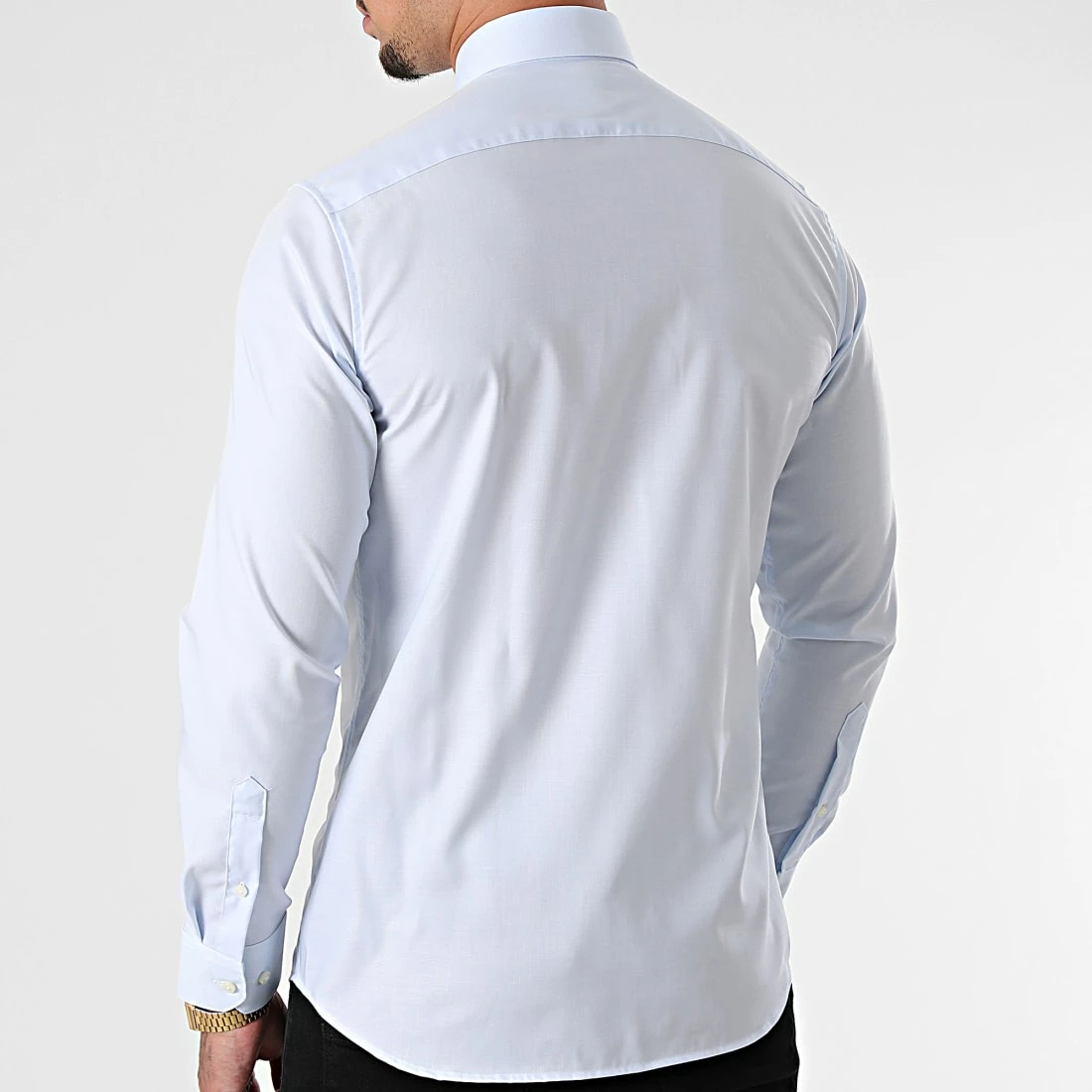 Bon marché 🔔 Chemise Manches Longues Blaroyal Bleu Clair de Jack And Jones 👍 4 Bon marché 🔔 Chemise Manches Longues Blaroyal Bleu Clair de Jack And Jones 👍 – Image 4