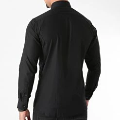 Meilleure affaire 👏 Chemise Manches Longues Blaroyal Noir de Jack And Jones 🔔 -Jack And Jones Soldes jack and jones 266487 12178125 BLACK 20210521T142733 04
